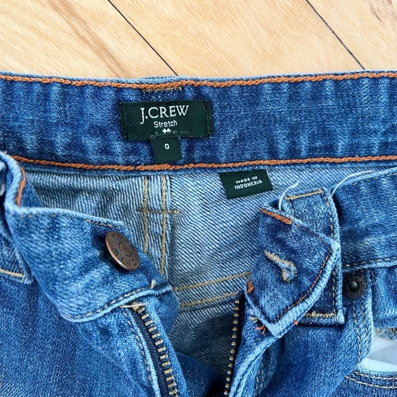 J. Crew Stretch Denim Shorts - Size 0 - Picture 2 of 3